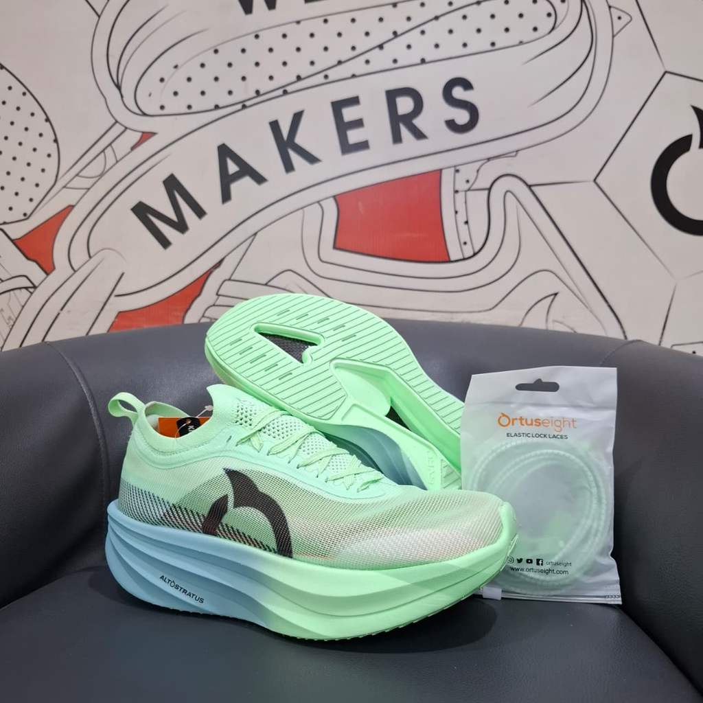 ORTUSEIGHT HYPERSONIC 2.0 SAGE GREEN SEPATU RUNNING CARBON