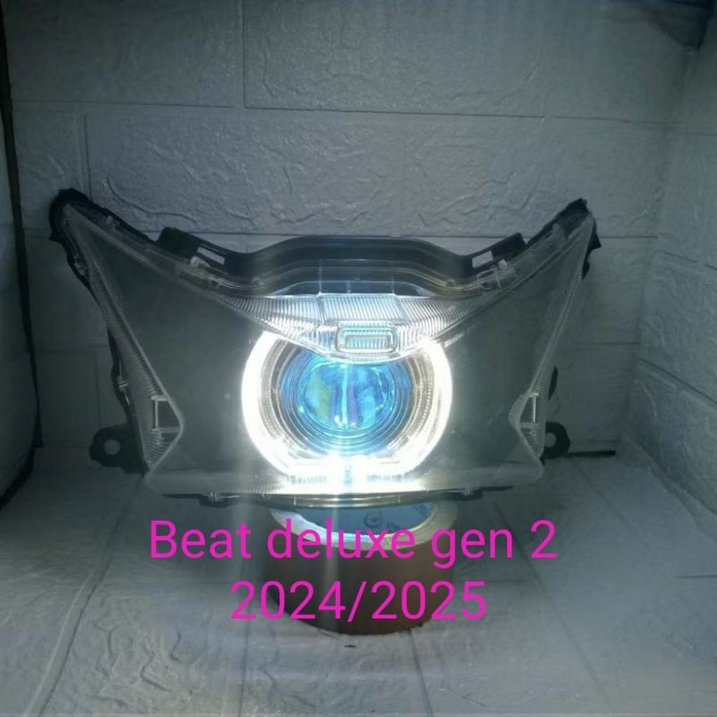 Lampu biled beat deluxe gen 2 tahun 24-25 biled 4,5in full set reflektor