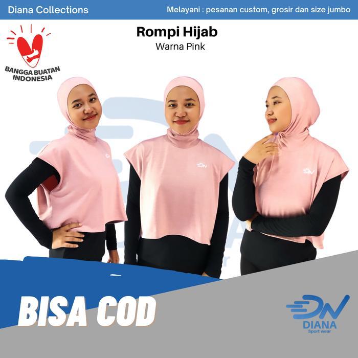 Sport hijab instant wanita | Kerudung olahraga jumbo |Vest rompi hijab - k