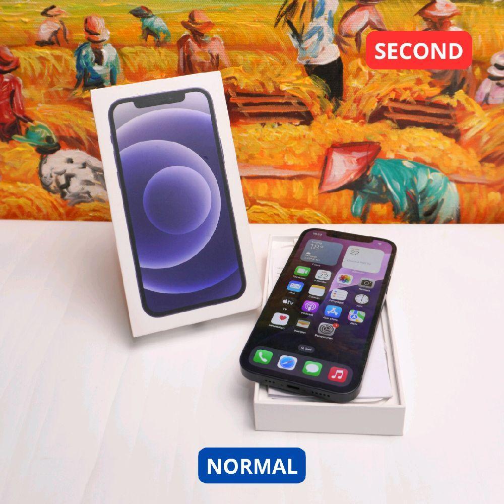 IPHONE 12 128 GB HP SECOND ORIGINAL SINAR MUTIARA CELL