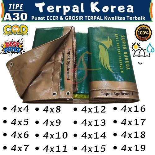 Terpal Korea A30 UV 4x5 4x6 4x7 4x8 4x9 4x10 terpal tenda terpal truk terpal waterproof terpal outdo