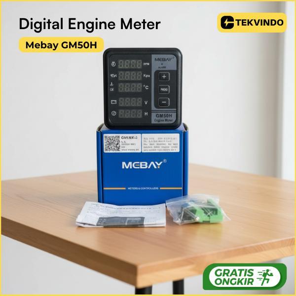 Module Mebay GM50H Engine Meter Digital Genset Pompa Display Monitor Mesin GM 50H