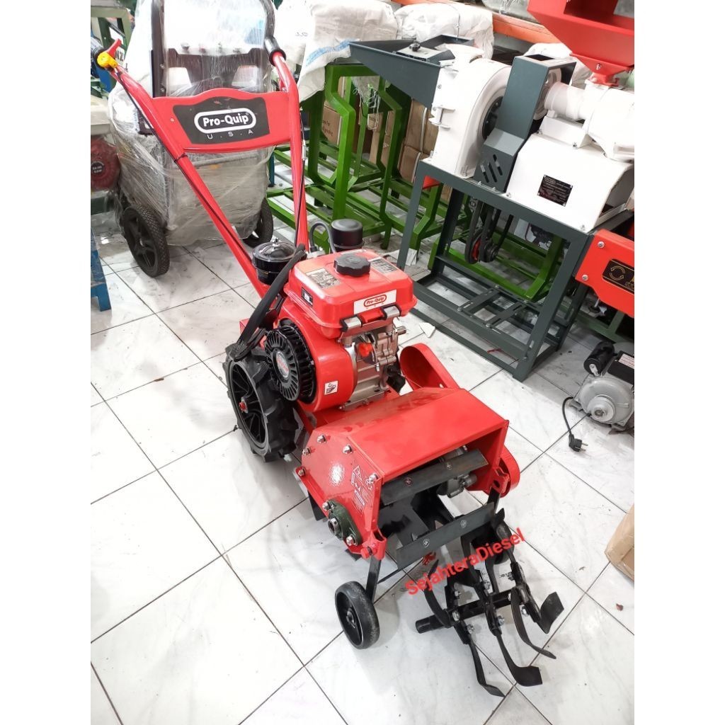 PRO-QUIP PANZER 28 Traktor Bajak Sawah Mini Penyiang Pengembur+Mesin Solar 9.0HP