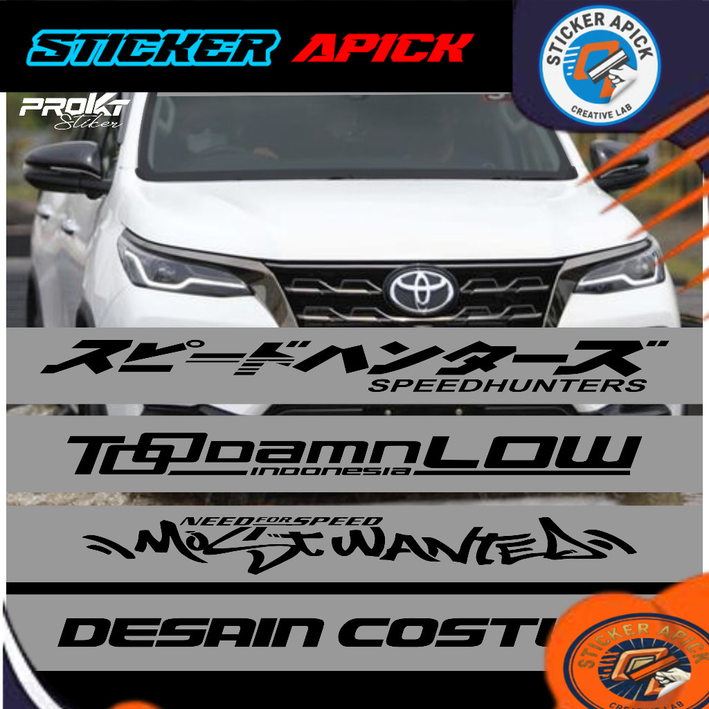 Stiker Kaca Mobil Stiker Kaca Mobil Depan (Bisa Costum dan Request ) bisa untuk segala mobil