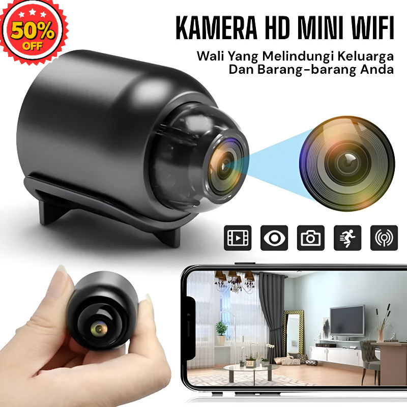 [Kamera Cctv Wifi Smart 1080p] Pantau Jarak Jauh / Rekam Gambar Jelas] Kamera Pengintai/Pengawas Rum