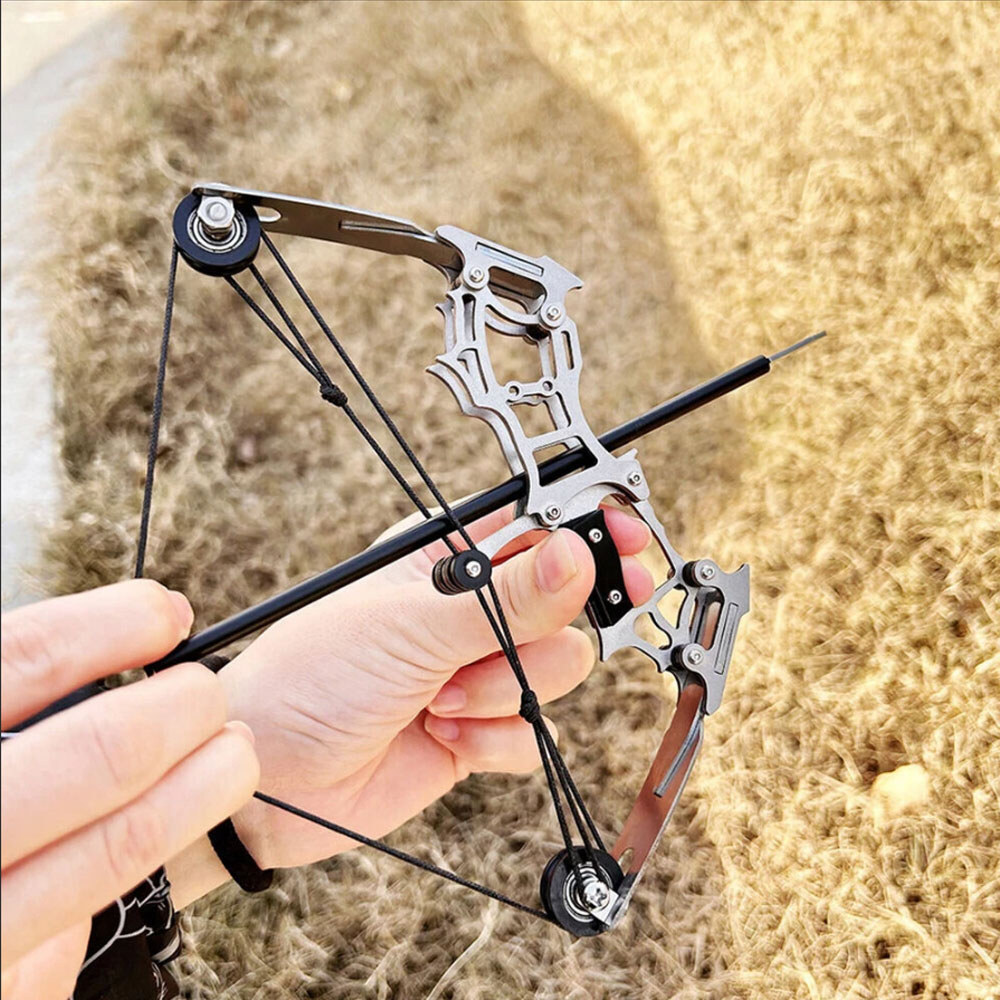 Archery 74 Mini Compound Bow Kit Left and Right Hand Compound Bow with Arrow Set for  Shooting Toy G