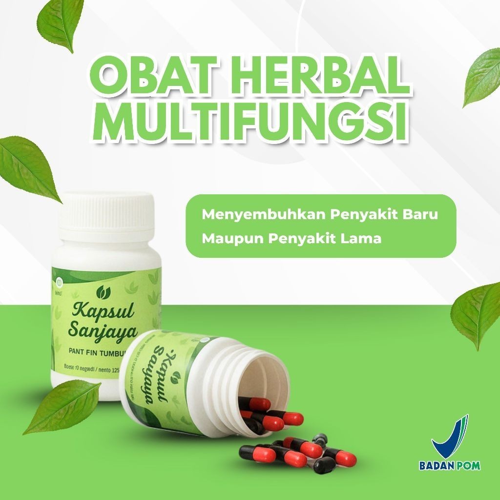 Sanjaya Herbal 28 Kapsul | Meredakan Nyeri Otot, Kram & Kesemutan | Original & Cod
