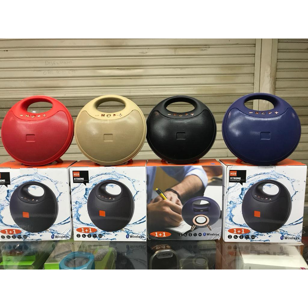 Speaker Bluetooth Xtreme H19 / Speaker Bluetooth Murah / Speaker Super Bass bulat