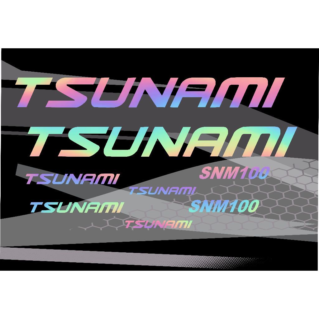 cutting stiker sepeda tsunami snm100