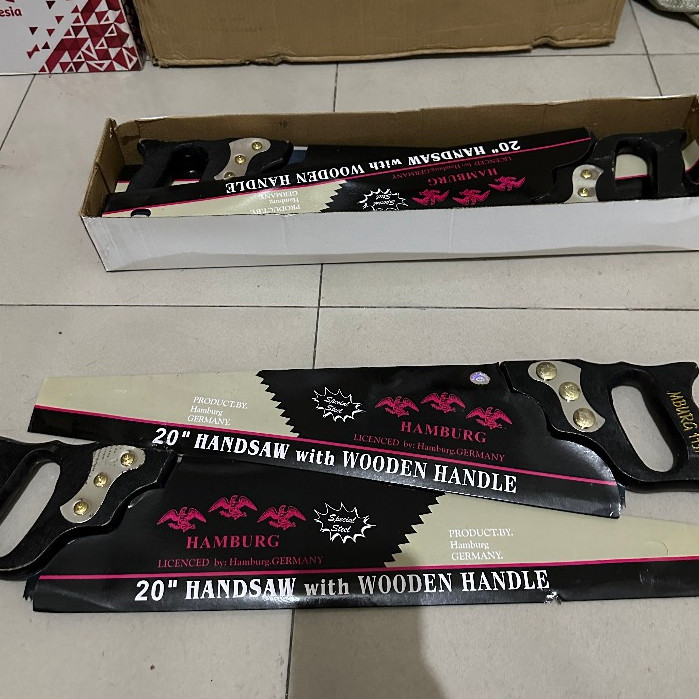 [20inch] GERGAJI KAYU CAP MATA 20 INCI GAGANG KAYU 20inch GERGAJI ASLI BAJA TAJAM