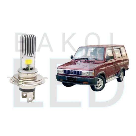 2pcs Lampu Utama LED H4 COB Mobil Toyota kijang Grand Extra BL