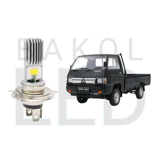 2pcs Lampu Utama LED H4 COB Mobil Mitsubishi L300 BL