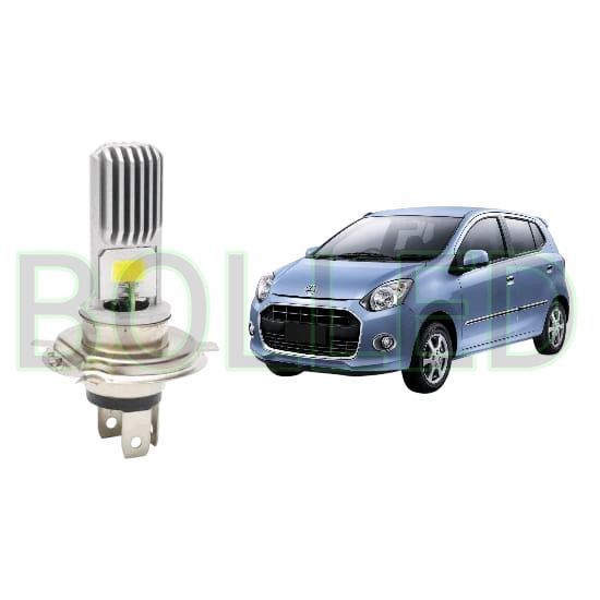 2pcs Lampu Utama LED H4 COB Mobil Daihatsu Ayla 2013 2025 BLD