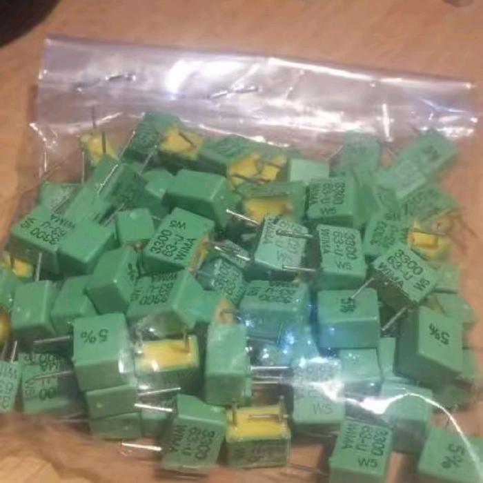 FKP 0.0033 0.0033uf 3.3nf 3n3 3nf3 3.3 nf 63v 5% 3n3 63v Wima BERKUWALITAS...