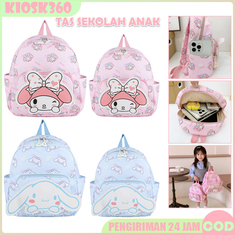 Tas Sekolah Anak Perempuan Ransel Import Lucu Tebel Karakter Tas Jalan-jalan Tas Semi Premium
