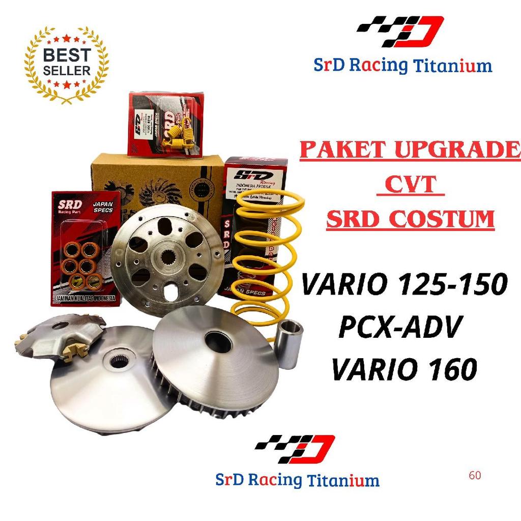 Full Upgrade CVT Vario 125 150 PCX 160 Meningkatkan Akselerasi Upgrade Tenaga Srd Racing  Motorcycle