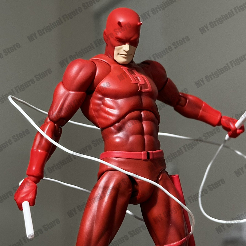 NEW CT Toys Daredevil Figure Mafex 223 SHF Daredevil Comic Action Figure PVC Figurine Statue Model C
