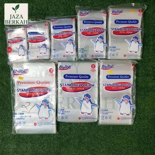 1 PACK PLASTIK STANDING POUCH SEAL LEBAR / DOUBLE SEAL / PLASTIK KLIP ZIPLOCK KEMASAN BERDIRI / PLAS
