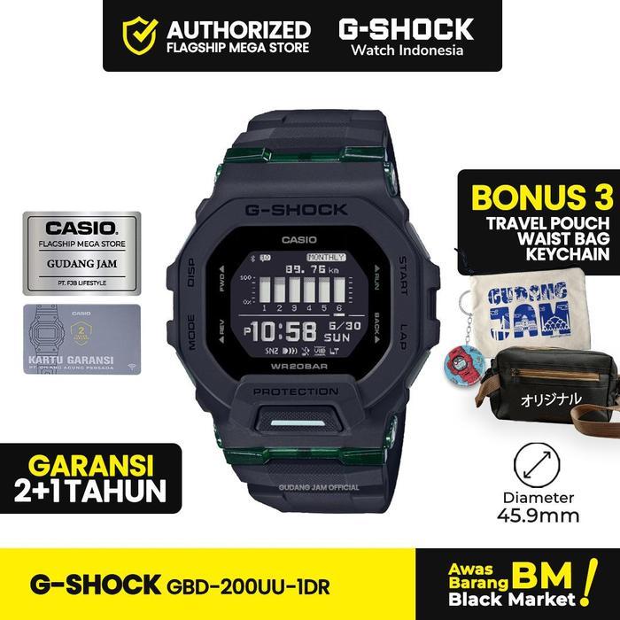 PROMO SPECIAL G-Shock GShock GBD-200UU-1DR GBD-200UU GBD-200 GBD200UU GBD 200UU  Watches Kaca Jam