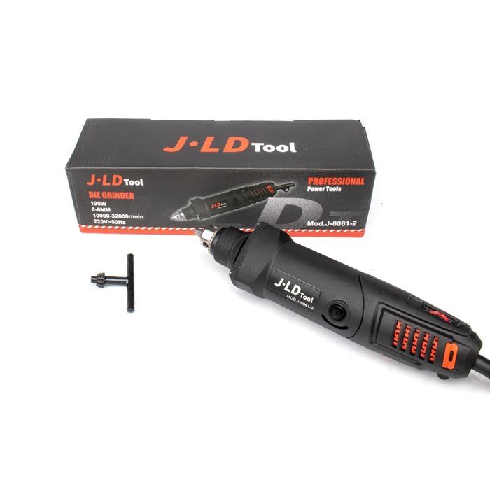 JLD Collet 1/4" Electric Mini Die Drill Grinder Carver Set Mesin Bor Tuner Listrik Power Rotary Tool