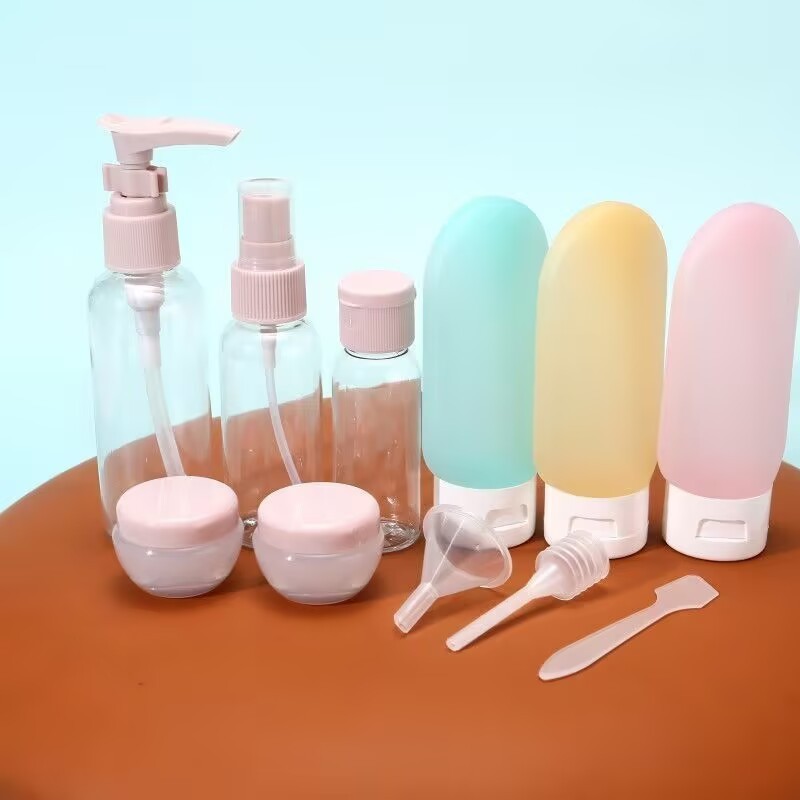 Cuci Gudang Fc- Botol Travel Kit Isi 10Pcs H1081 Perlengkapan Lotion Sabun Skincare Praktis Wadah