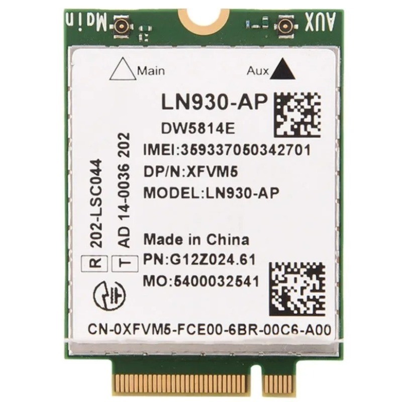 card for Dell Version Wireless DW5814E LN930AP LTEFDD 4G WWAN Module NGFF Wifi Card