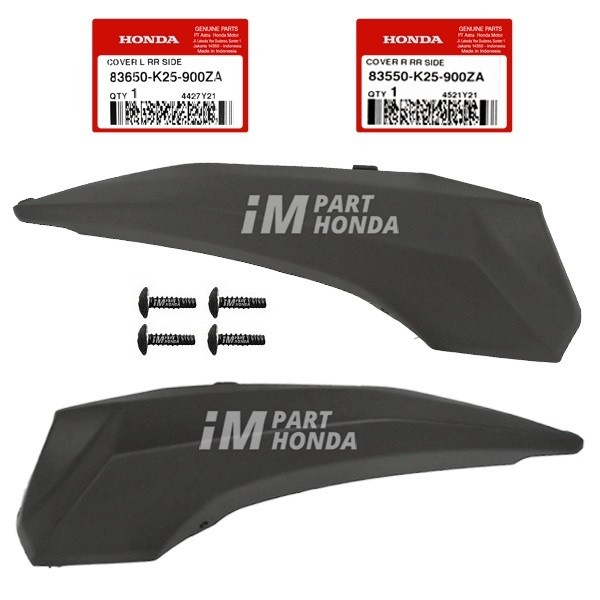 83550-K25-900ZA 83650-K25-900ZA Cover Sambungan Body Kecil Kanan Kiri Beat Fi K25 2012 - 2016