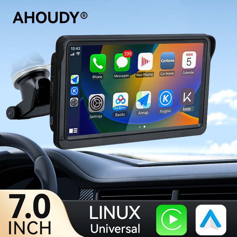 AHOUDY 7 In Carplay Android Auto Universal Car Rao Multimea Video Player Tou Screen