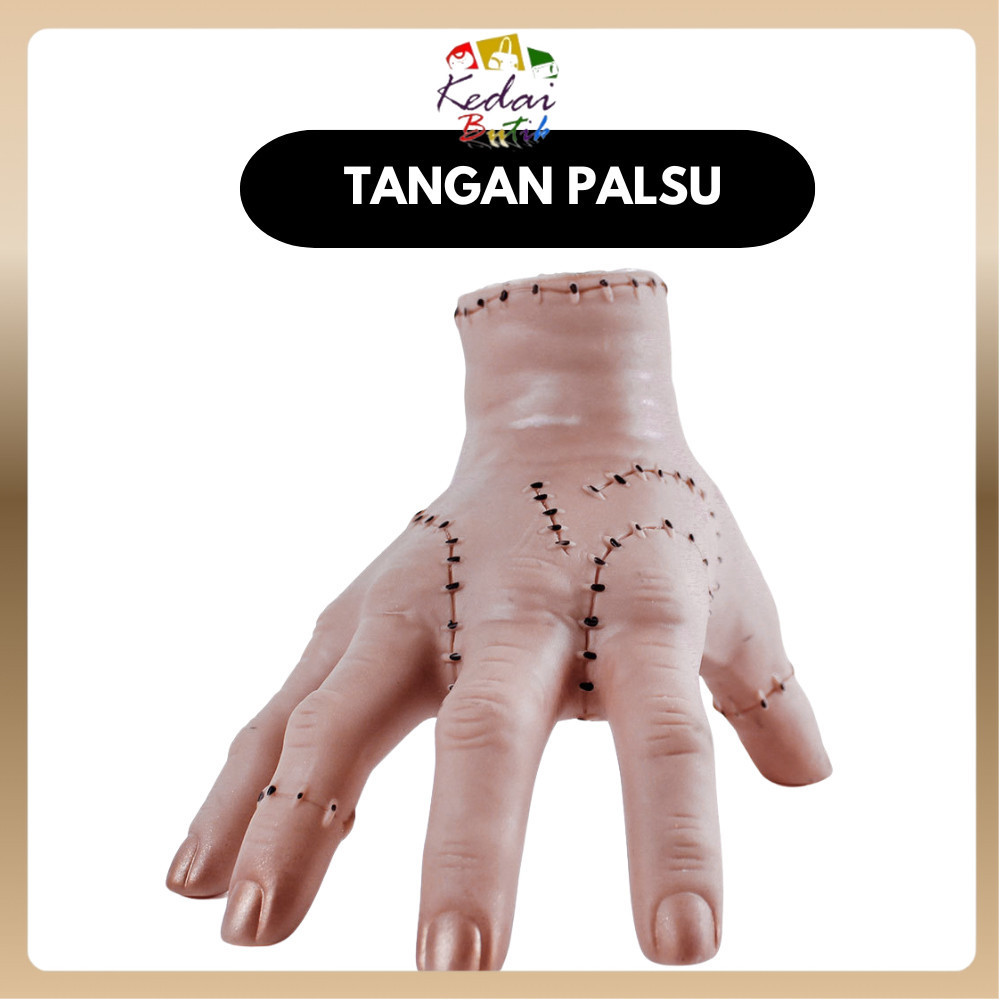 KEDAIBUTIK (ACC01) Tangan Palsu Sarung Tangan Sticker Tato Halloween Cosplay Bahan Silikon