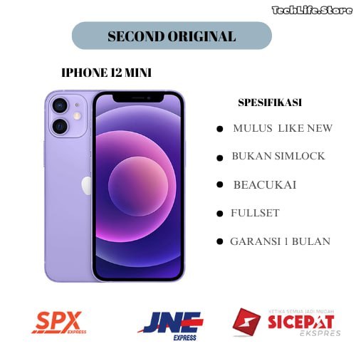iphone 12 mini bea cukai second original normal minus mulus like new sinyal permanent bergaransi