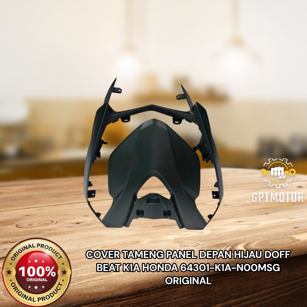 COVER TAMENG PANEL DEPAN HIJAU DOFF BEAT K1A HONDA 64301-K1A-N00MSG ORIGINAL