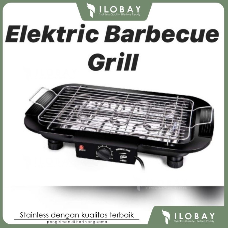 electric barbeque grill panggangan listrik bbq portable / pemanggang sate listrik bbq