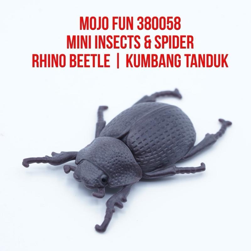 MOJO Fun 380058 Mini Insects & Spider | Rhino Beetle Kumbang Badak Tanduk Dynastinae | Ukuran Kecil 