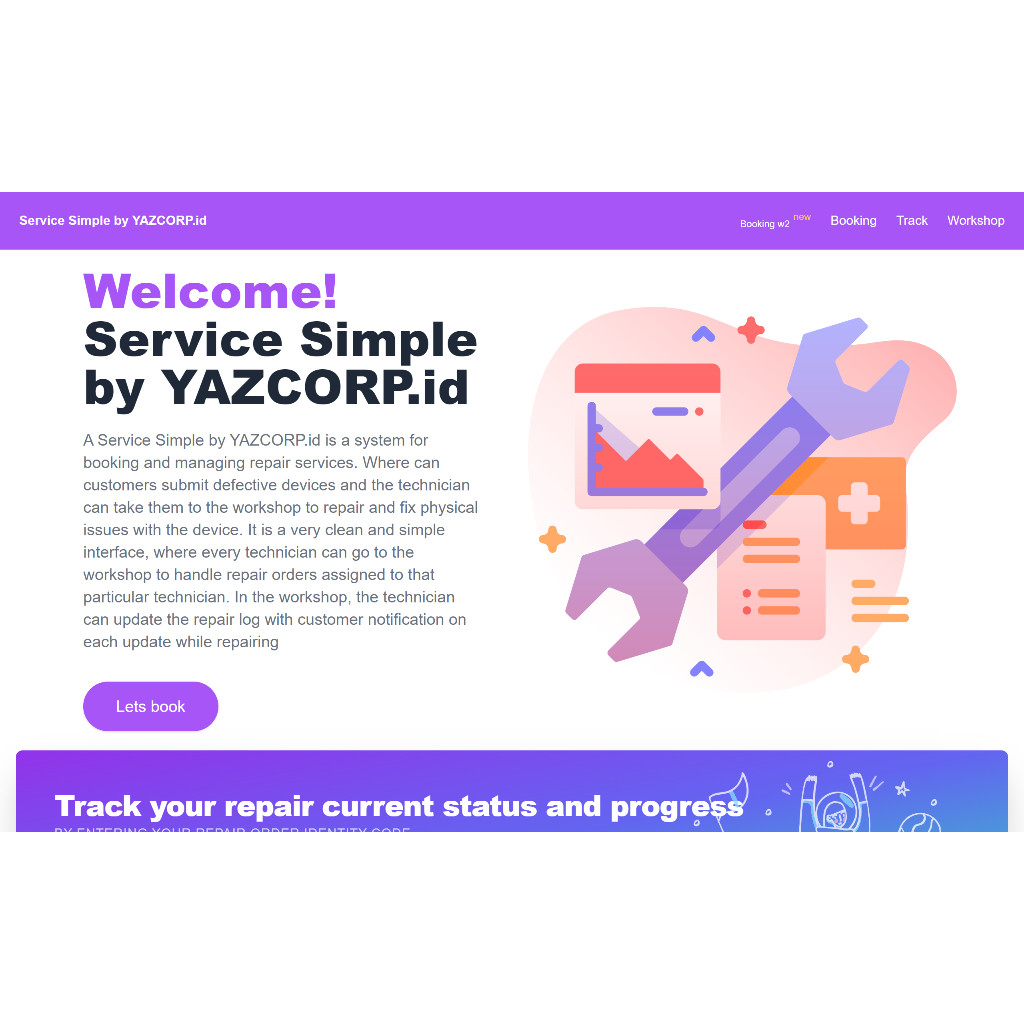 Software Service HP Dilengkapi Web Lacak Status Pesanan Service Handphone, Service Komputer, Service