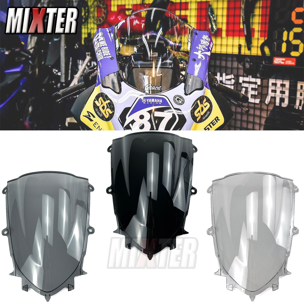 Fit YZF R6  YZF R7 YZF-R6 2017-2023 YZF-R7 2021-2024 Double Bubble Motorcycle Racing Sports Deflecto