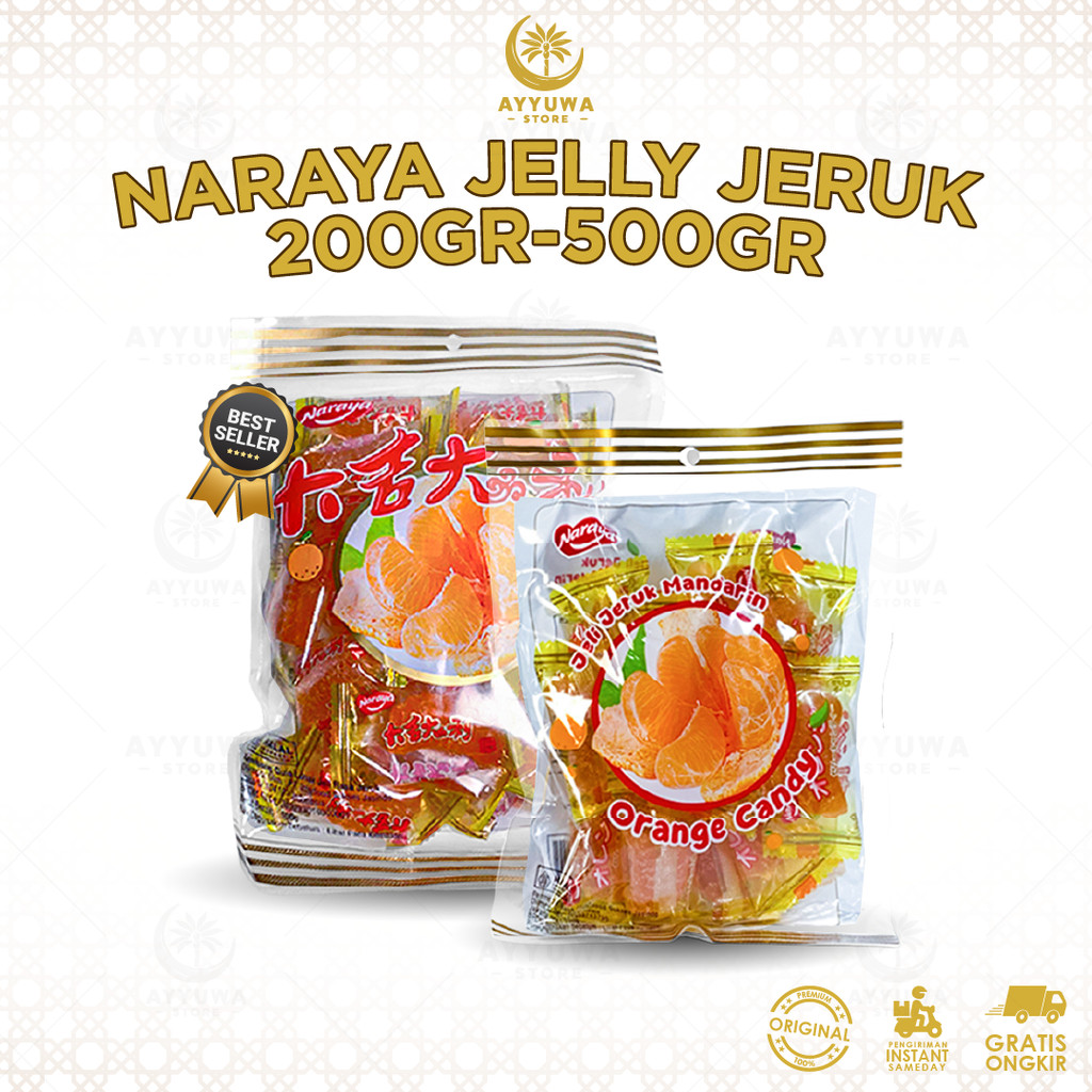 NARAYA JELLY JERUK MANDARIN  / MANISAN JELLY JERUK NARAYA / ORANGE CANDY