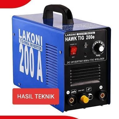 Mesin Trafo Las MMA + TIG LAKONI HAWK 200 E Argon 900 WATT 200 AMPER