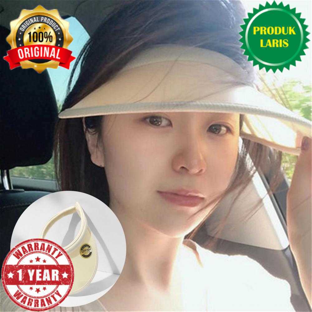 SANWOOD Topi Pantai Anti UV Wanita Sun Visor Hat PVC Breathable - SAN-21