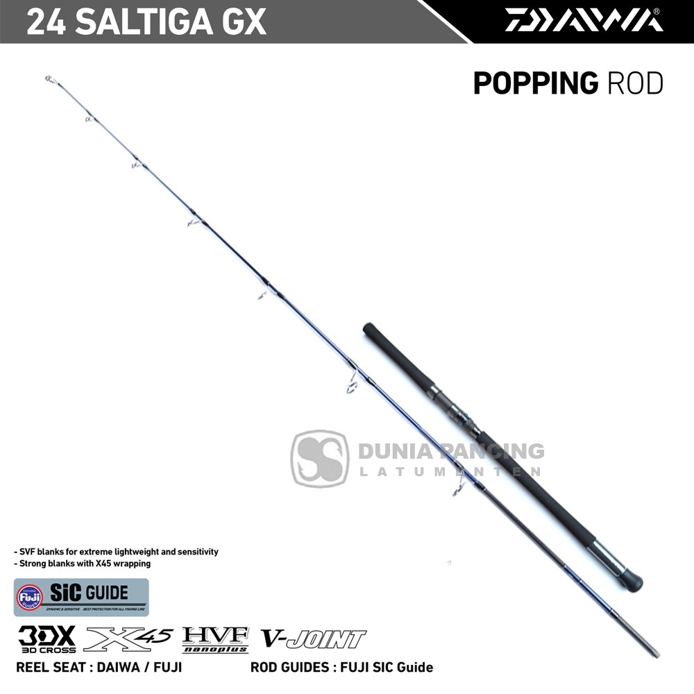 Joran Popping DAIWA SALTIGA GX 2024 GX C 83 MHS | Joran Popping | Butt Joint