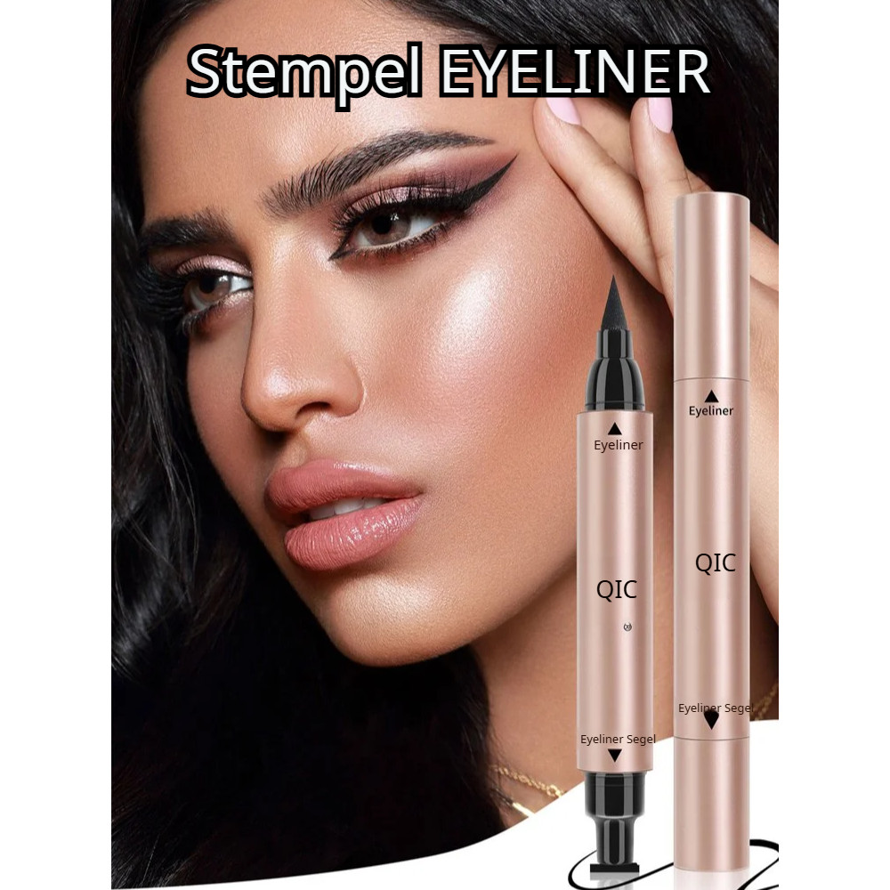 Pensil Eyeliner Cap Warna / Eyeliner Stamp Dengan Berbagai Motif / Pensil Mata Praktis Dengan Stempe