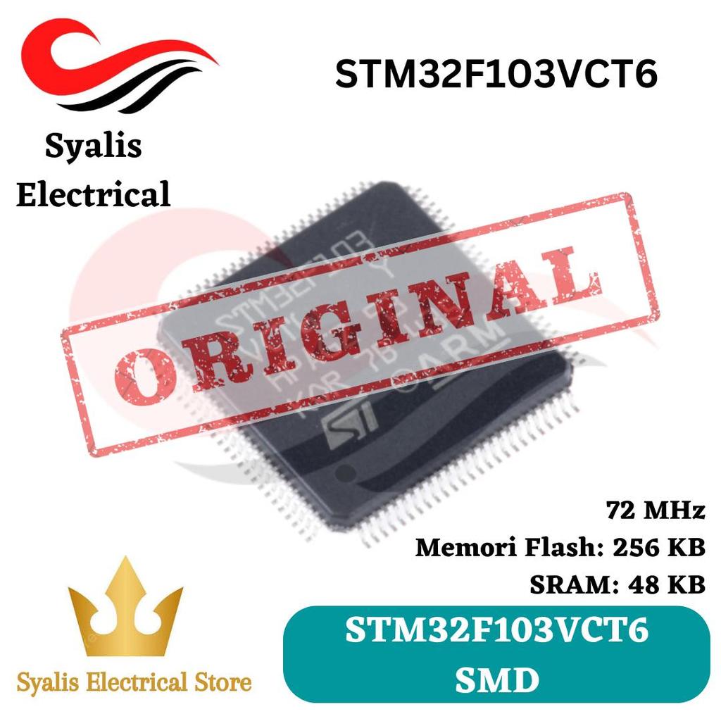 STM32F103VCT6 STM32F103VCT STM32F103 STM32 SMD ARM Cortex-M3 [Syalis]