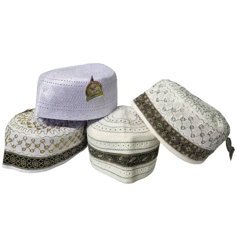 Peci Kopiah Songkok BANGLADESH AL FARUQ Original Motif List Pita dan Polos Motif