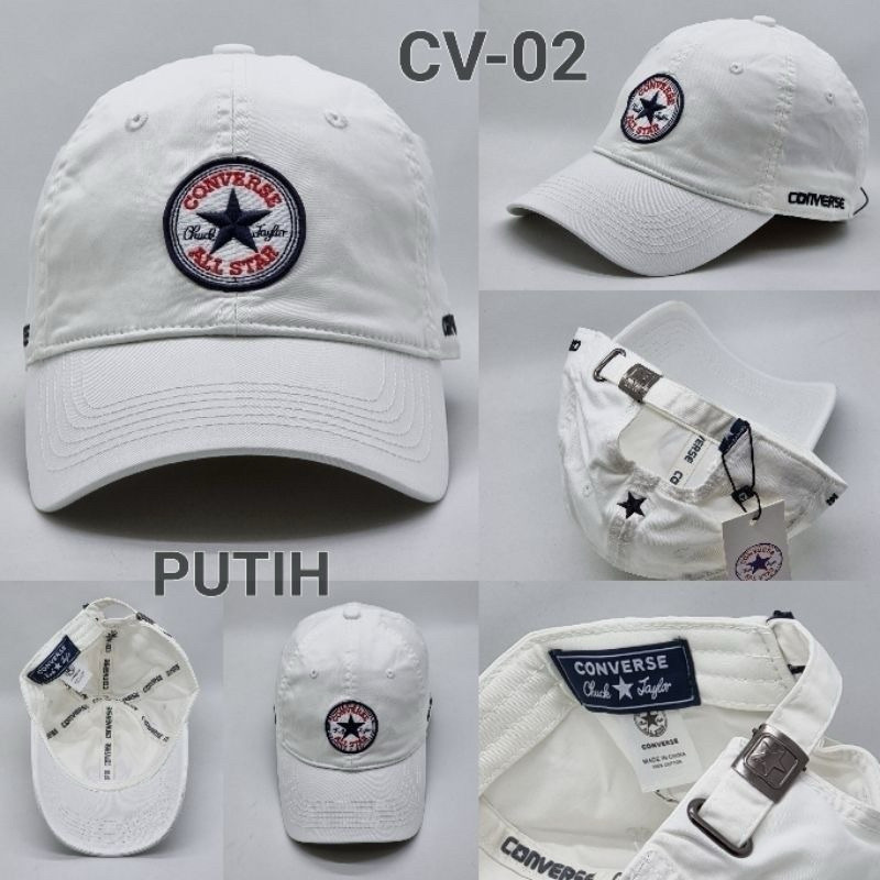 Topi Baseball Caps Bordir Converse All Star Topi Distro Import Pria Wanita