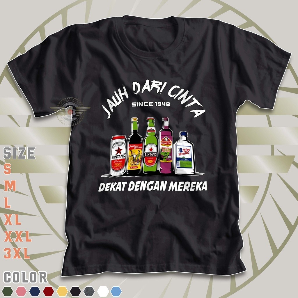 KAOS ORANG TUA ANGGUR MERAH JAUH DARI CINTA | Baju Distro Cap Orangtua Amer Ciu OT Pejuang Rupiah