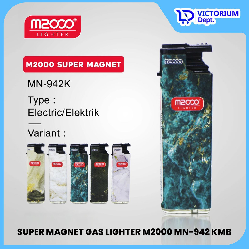 VICTORIUM - M2000 KOREK GAS / KOREK SUPER MAGNET WINDPROOF TAHAN ANGIN / GAS LIGHTER / KOREK API BAR