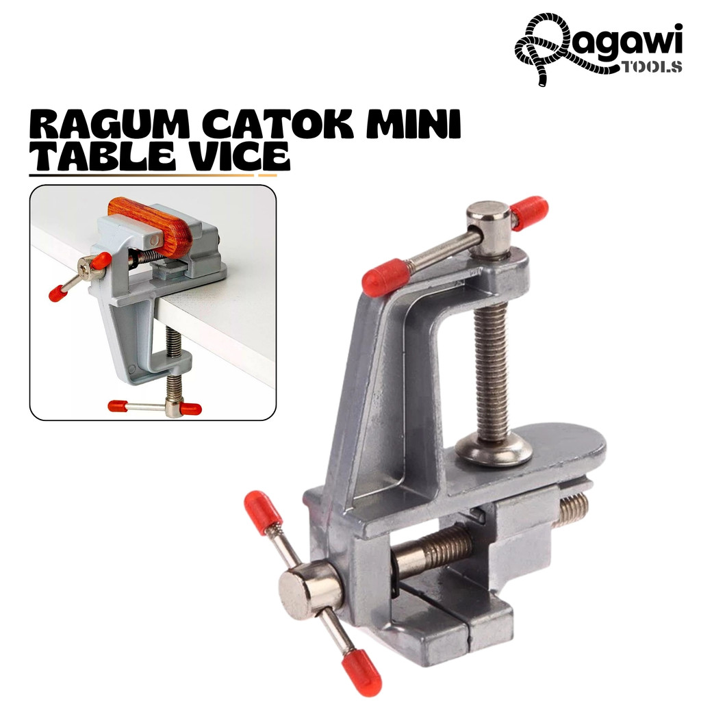 Ragum Catok Mini Klem Catok Meja Mini Table Vise Alat Bantu Jepit Kayu Besi  Serbaguna