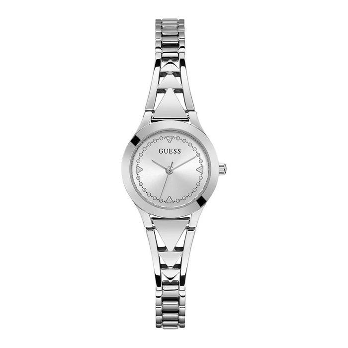 Jam Tangan Wanita Guess Tessa GW0609L1 Ladies Silver Dial Stainless Steel Strap