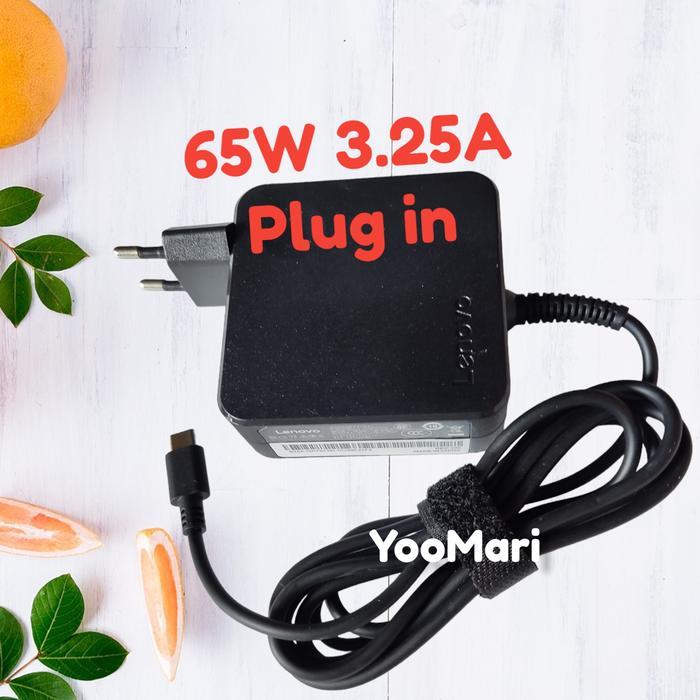 Adaptor Charger Lenovo Type-C ginal Garansi - Kabel Power