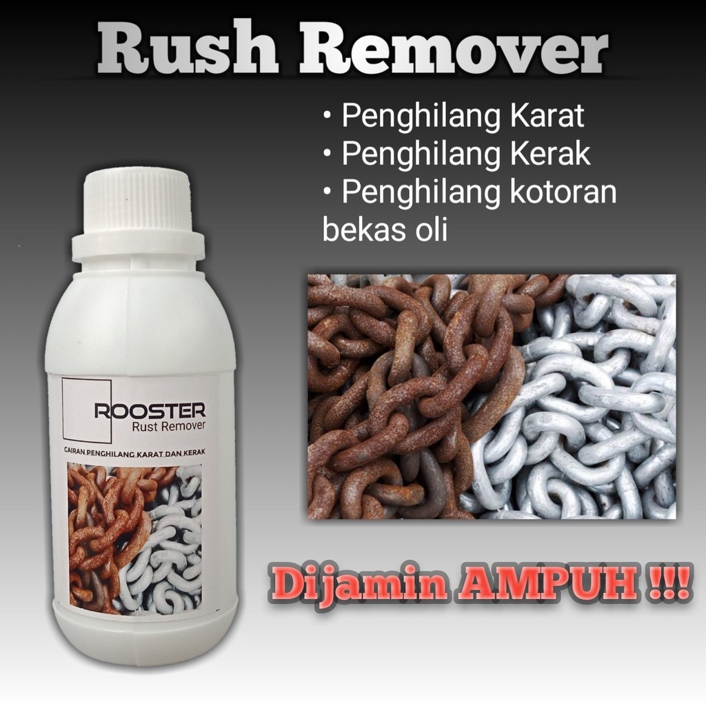 ROOSTER Penghilang Karat Rantai Motor Rust Pembersih Mobil Cleaner Mesin Kerak Obat Degreaser Velg A