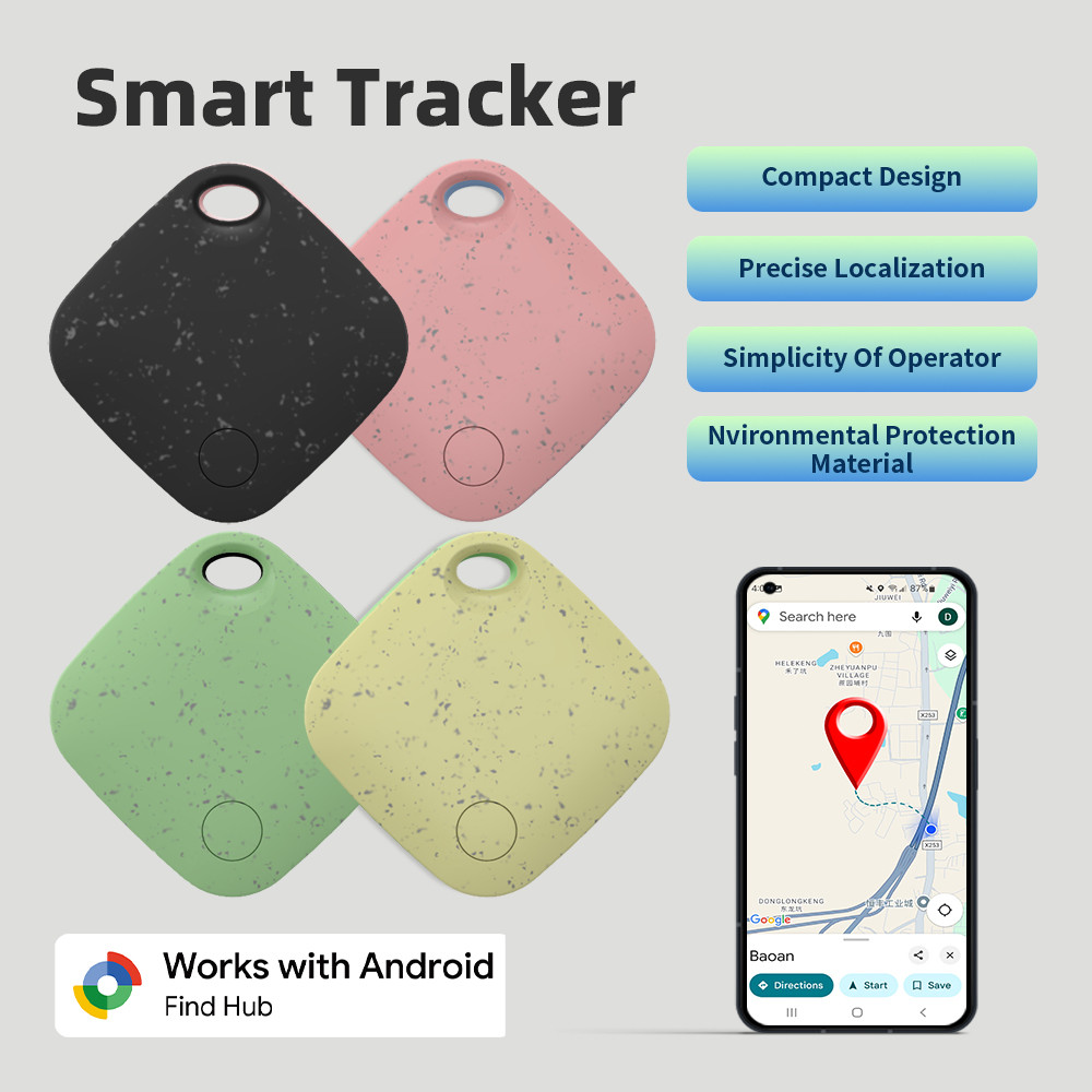 New Bluetooth GPS Tracker for Android Devices Tag Work With Google Find Hub Key Finder Pet Smart Tag